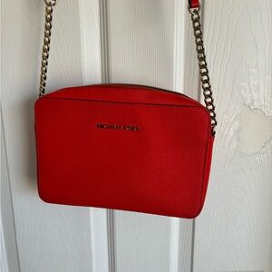 Michael Kors Red Crossbody Bag